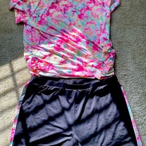 New! Tie Dye short and tee set